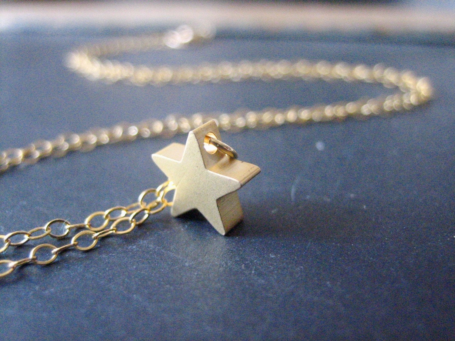 STAR petitie star charm necklace (gold)