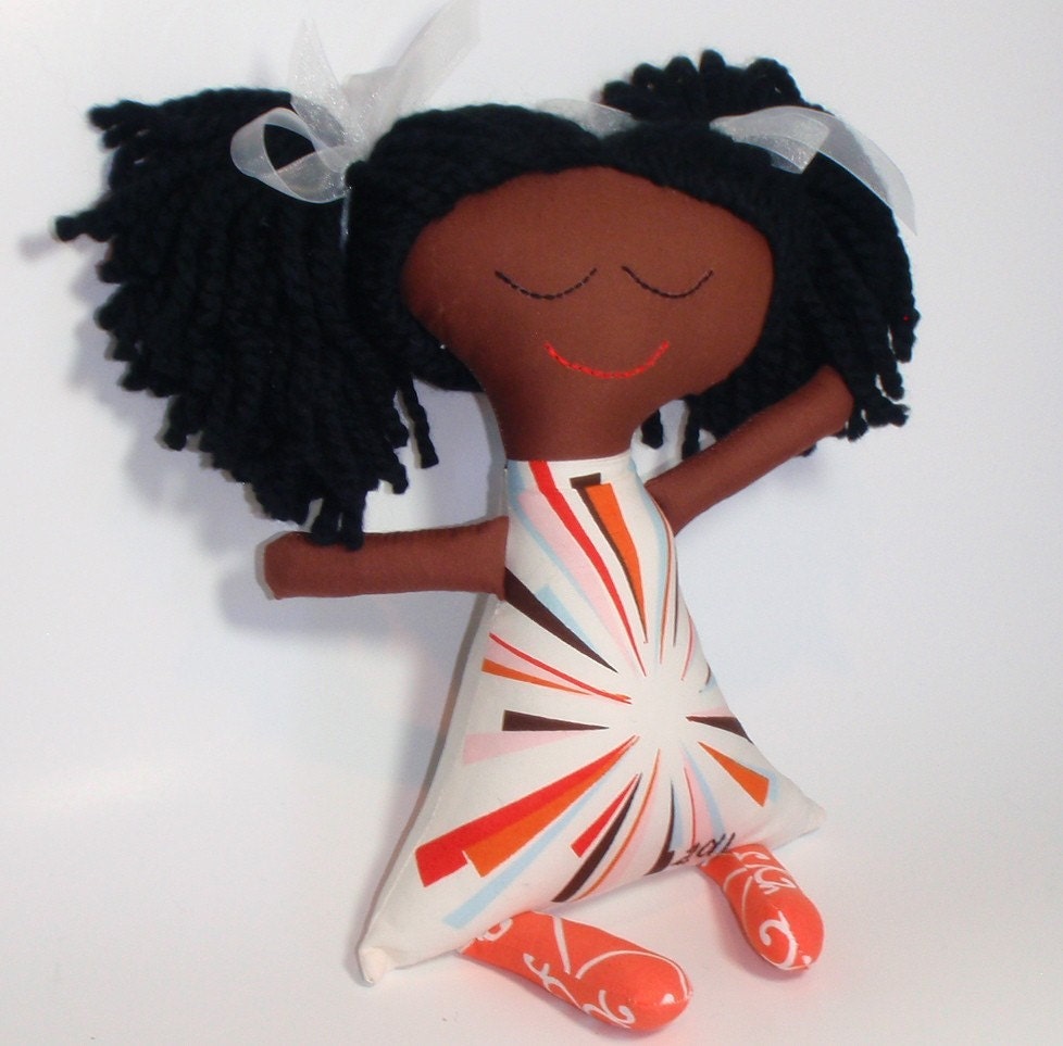 Handmade African American Rag Doll