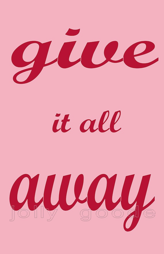 Give It  All Away Poster