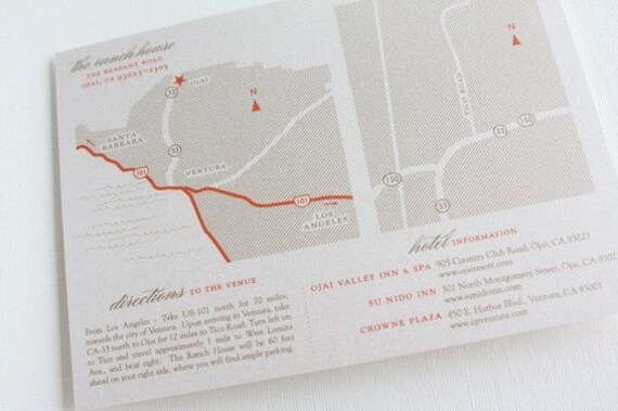 As seen in MARTHA STEWART WEDDINGScom Custom Wedding Map Digital File