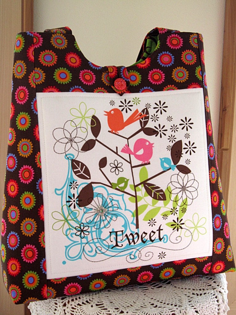 Tote Market Craft  Diaper Bag  Tweet