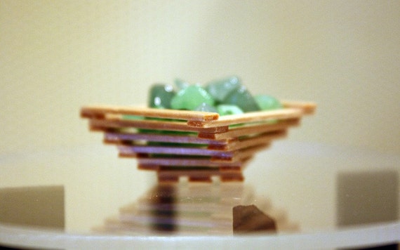 Modern Miniature Home Decor, Spiral Zen Bowl in 1:12