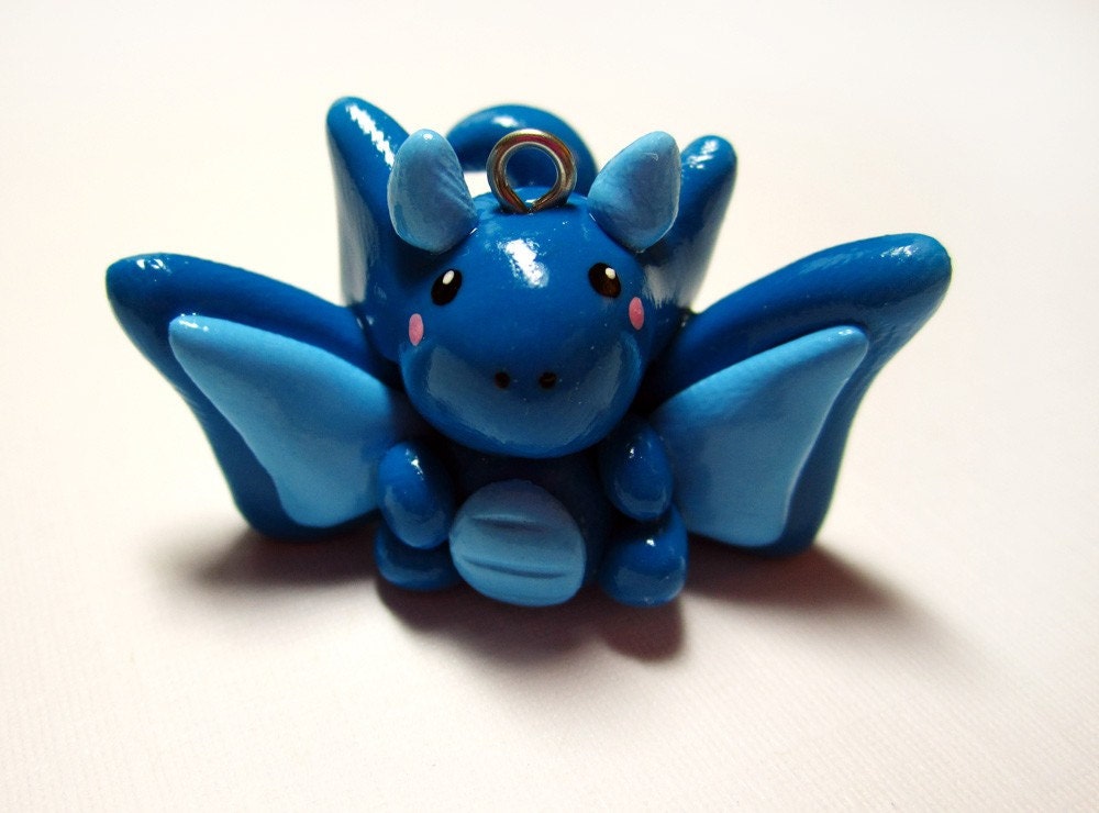 Blue Baby Dragon Charm
