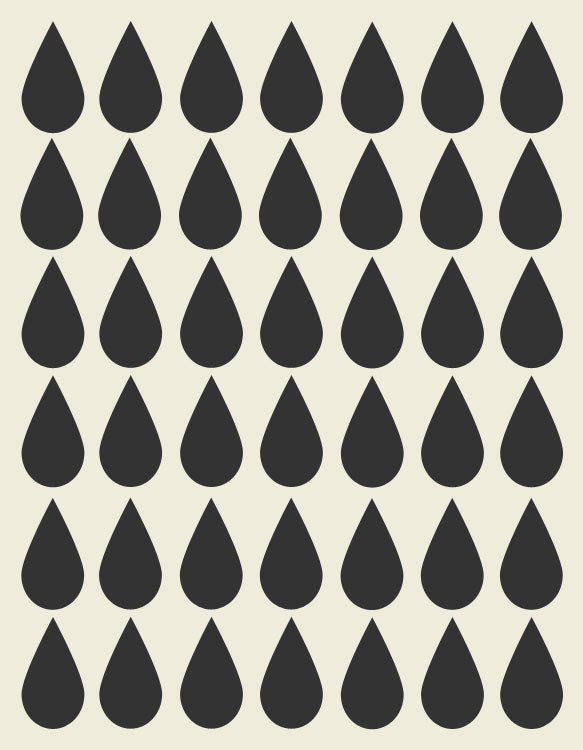 Raindrops Pattern Print - 8x10