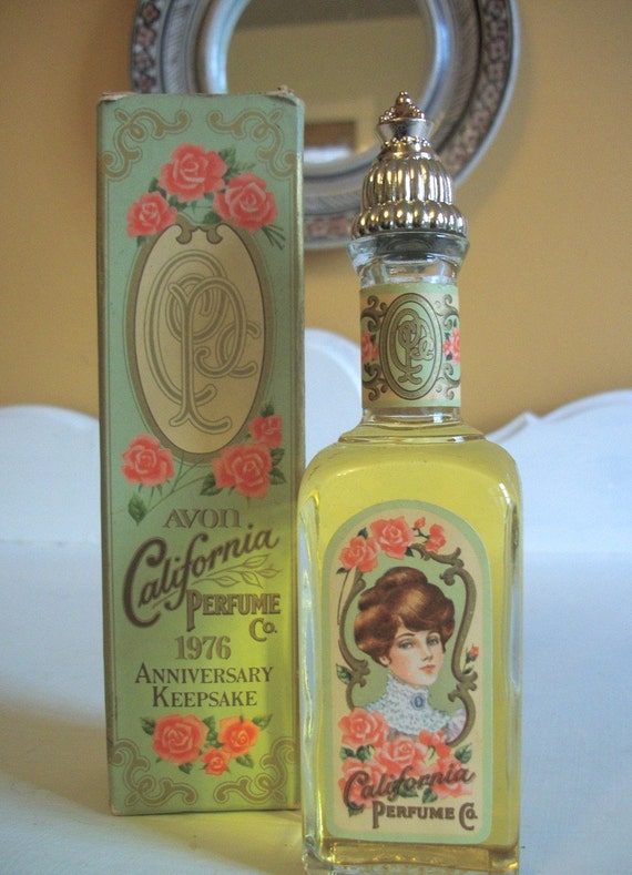 Vintage Avon Perfume Anniversary Keepsake 1976