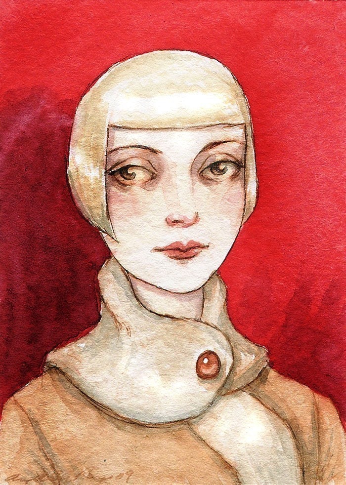 Pale Pale Amber --- ACEO Limited Edition Print by Amy Abshier Reyes 10/30