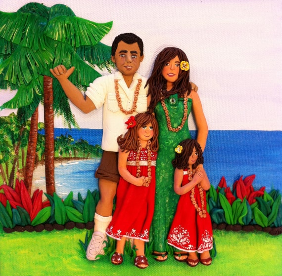 Custom Family Portrait, 3D Art