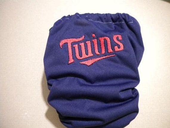 Minnesota Twins embroidered cloth pocket diaper