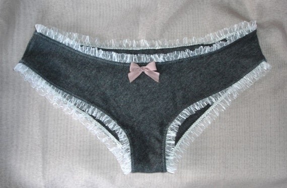 Cozy Cheeks - Sweater Knit Ruffle Trim Panties-Knickers-Underwear-Undies-Bloomers - Ready To Ship
