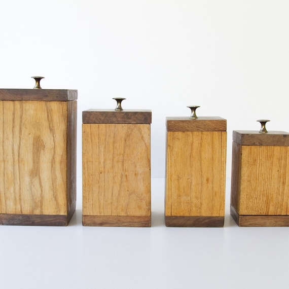 Wooden Container Set (4)