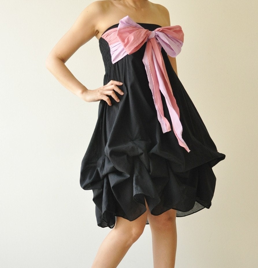 Vary ... Black-Pink Cocktail Dress