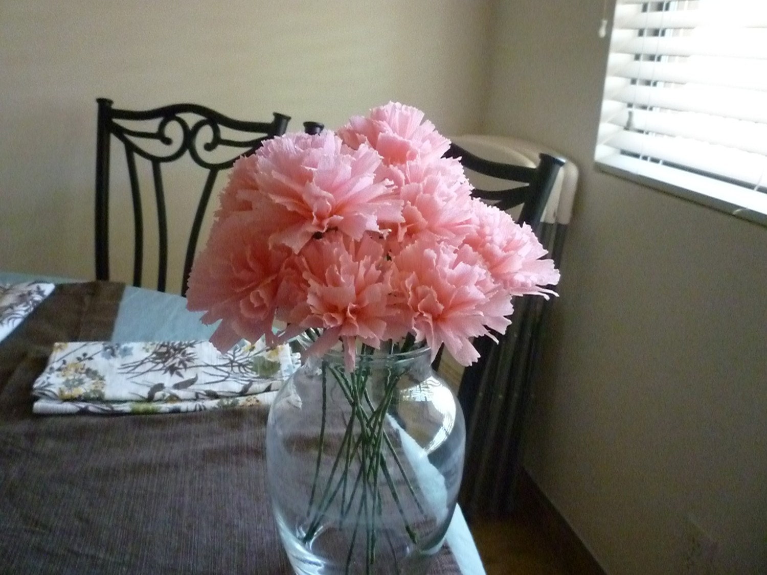 Crepe Paper Carnations