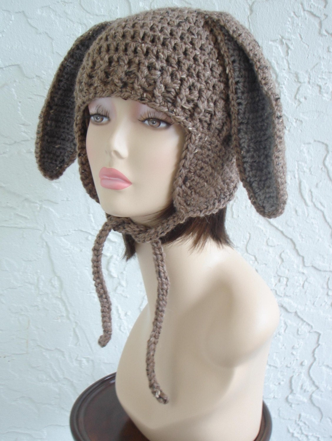 Adult Easter Bunny Earflap Hat - Made to Order