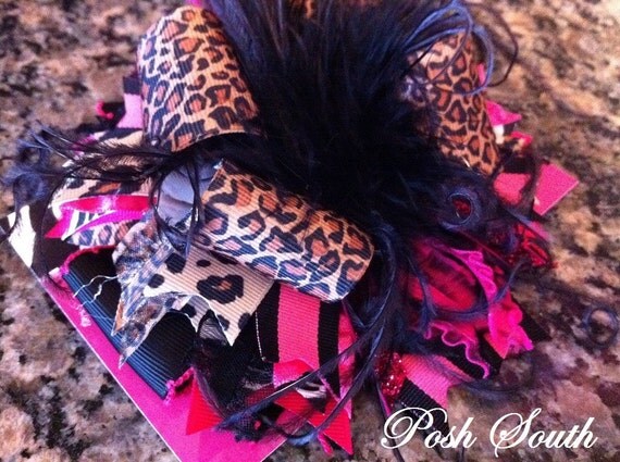 All About Animal Print Funky Boutique Bow