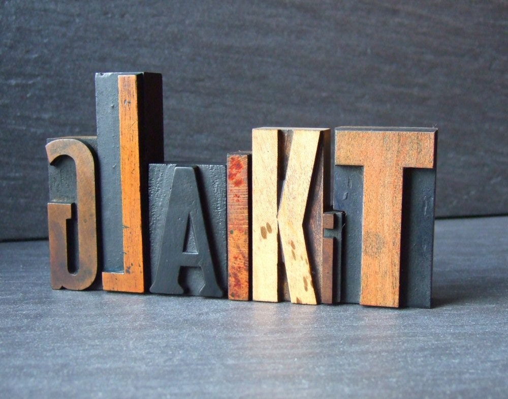 GLAIKIT - Scottish Letterpress Word