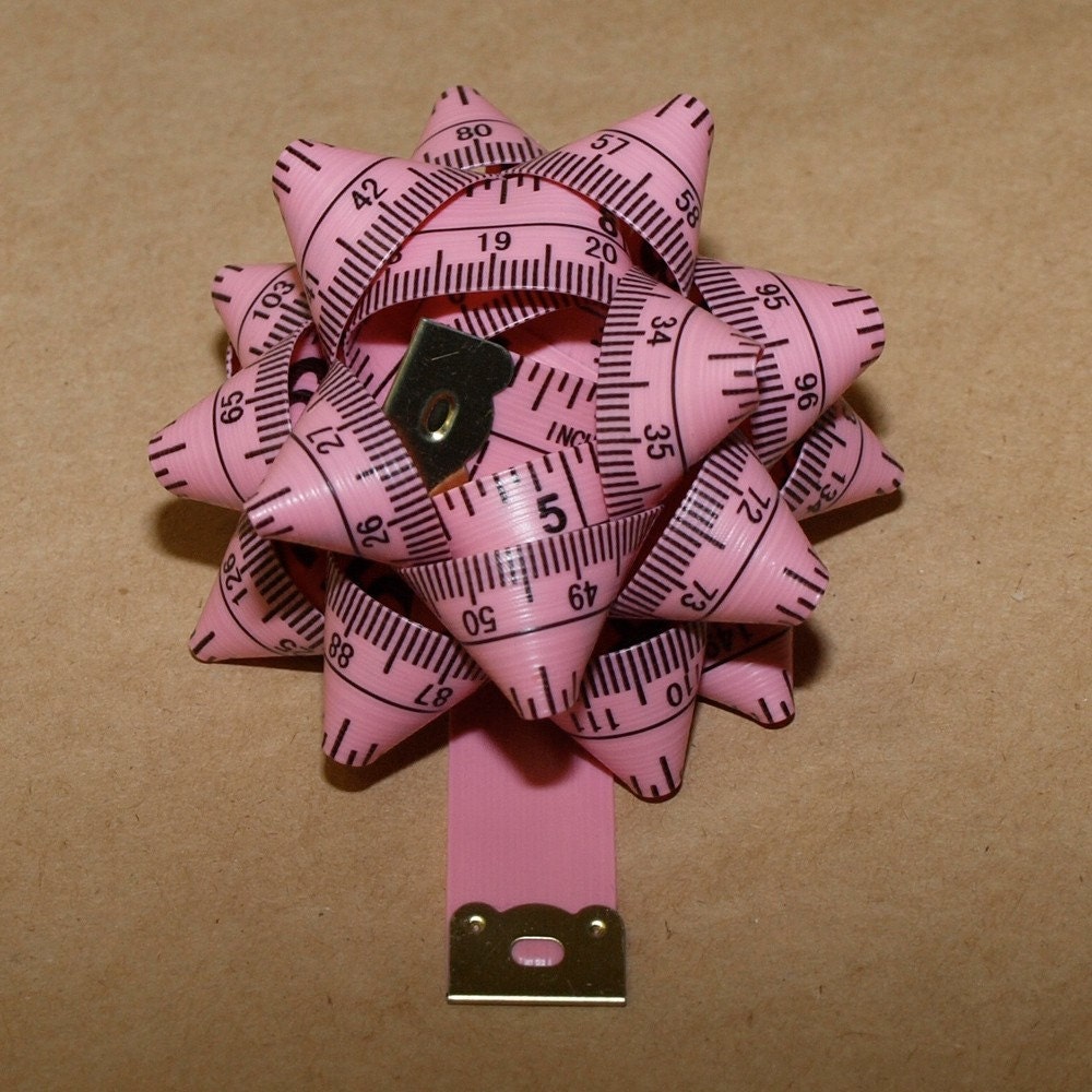 Pink Measuring Tape Bow