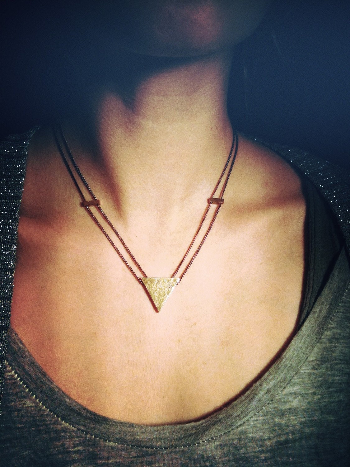 Heron's Triangle Necklace (Brass)