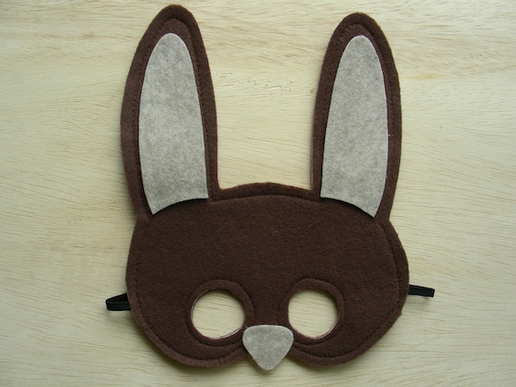 Brown Rabbit Child Mask