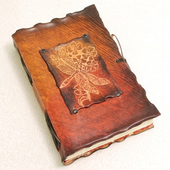 Dragonfly  Leather Journal.
