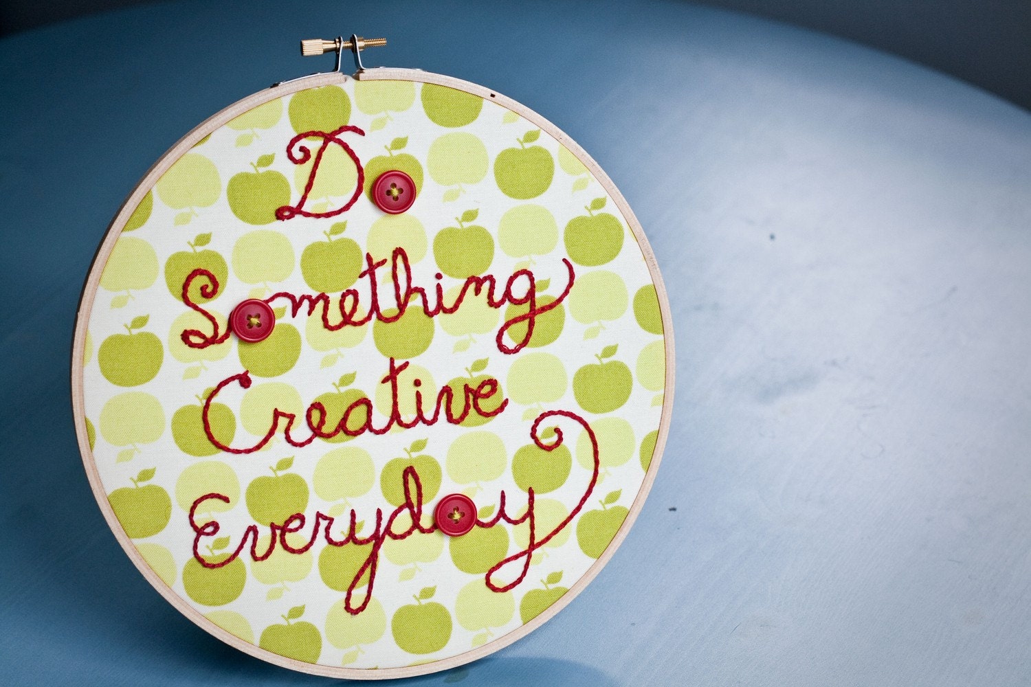 embroidery hoop embroidery motto
