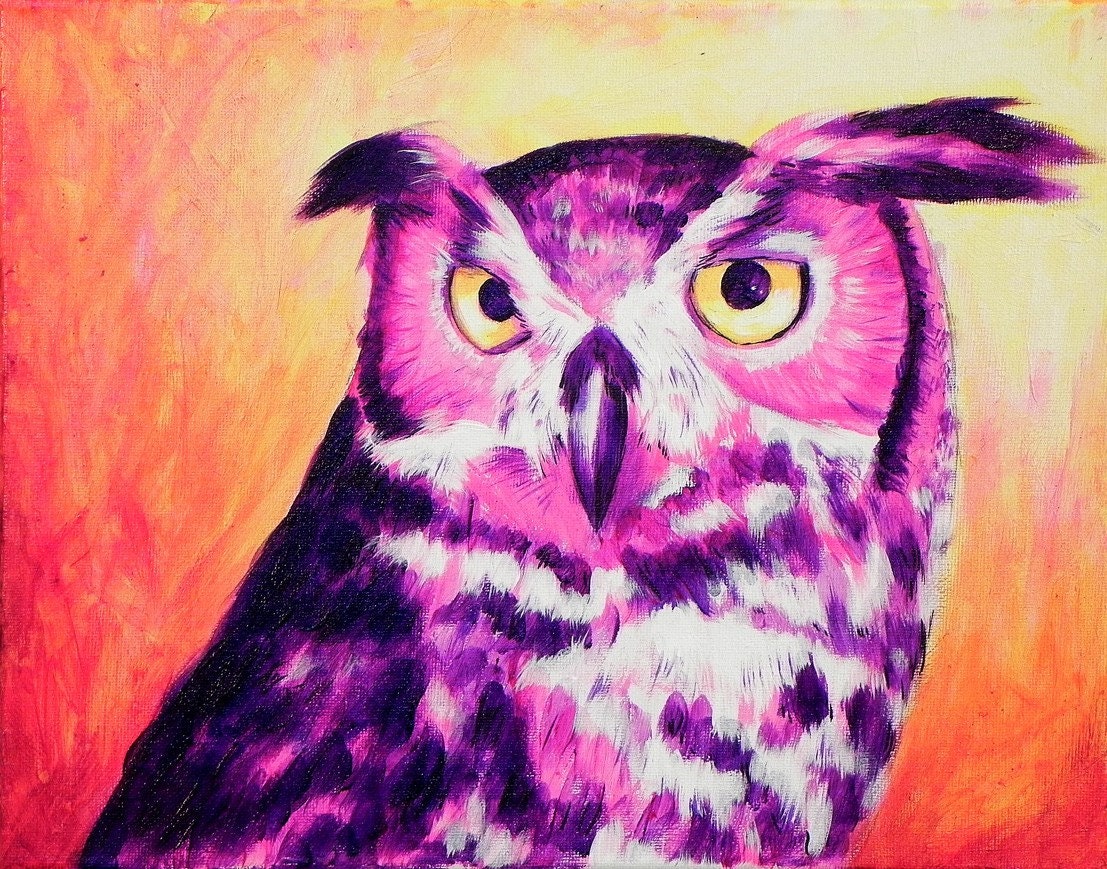 Owl Creep You Out, Art Print