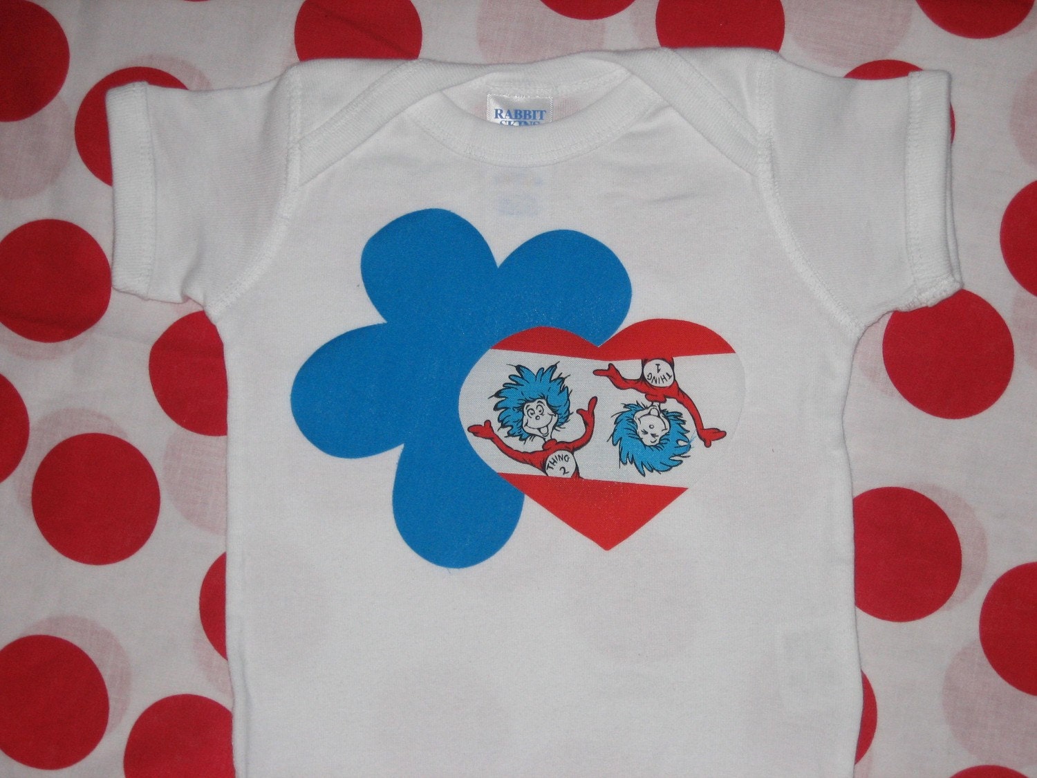 Thing 1 and Thing 2 flower shirt