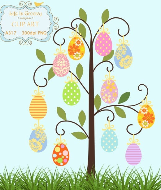 row of easter eggs clipart. lovely easter egg tree with 10