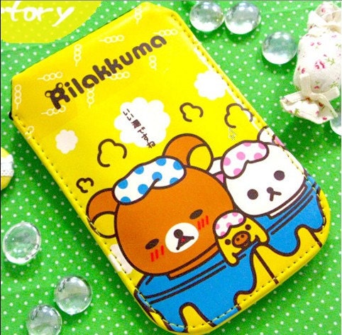 RILAKKUMA Relax Bear Protective Case Bag Pouch for Cell Mobile Phone Camera MP3 MP4 -  iPhone, Samsung Galaxy, Blackberry, Nokia, HTC, Sony
