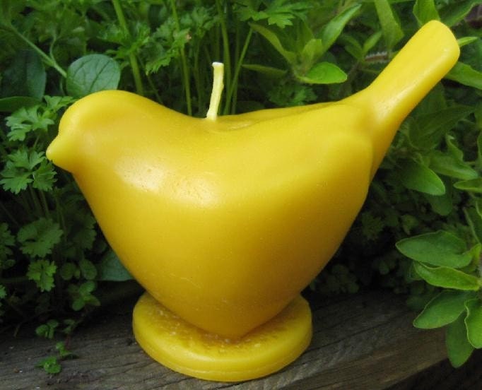 Beeswax Bird Candle Garden Decor Original Mold