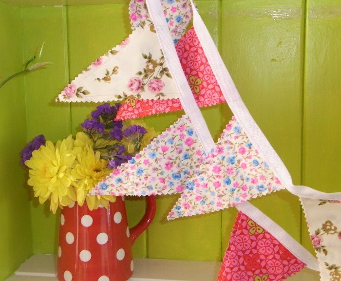Shabby Chic Floral Bunting