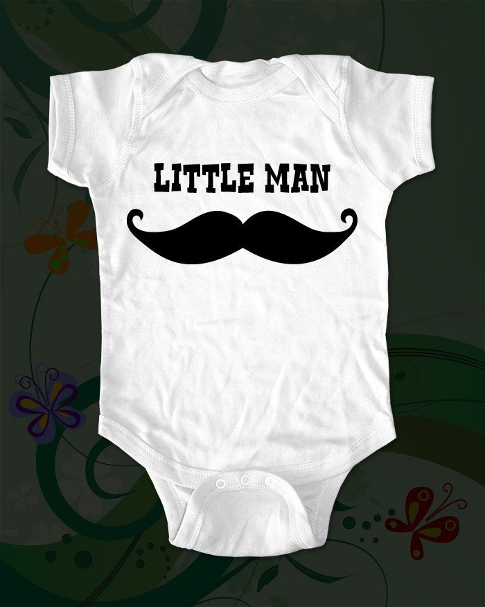 Mustache Little Man - Funny Shirt For Infants
