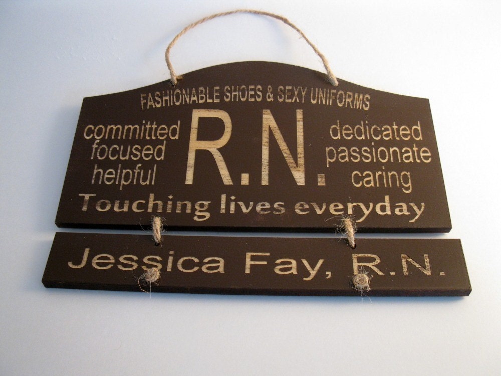 Personalized Wooden Nurse Wooden Wall Hanging