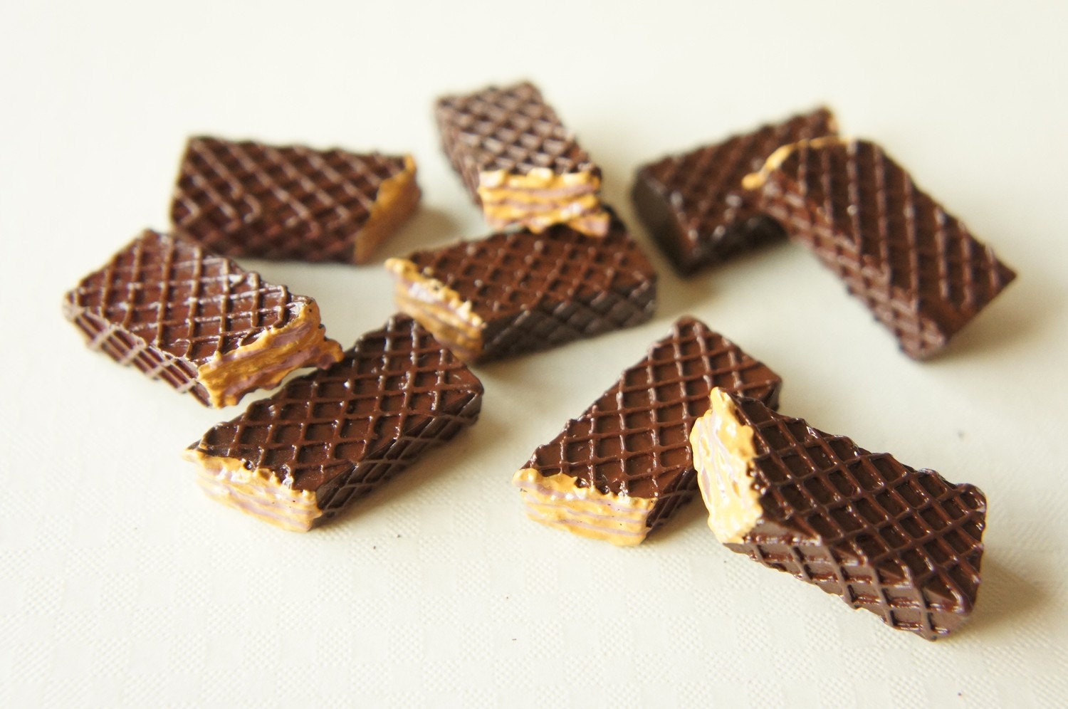 miniature chocolate wafers