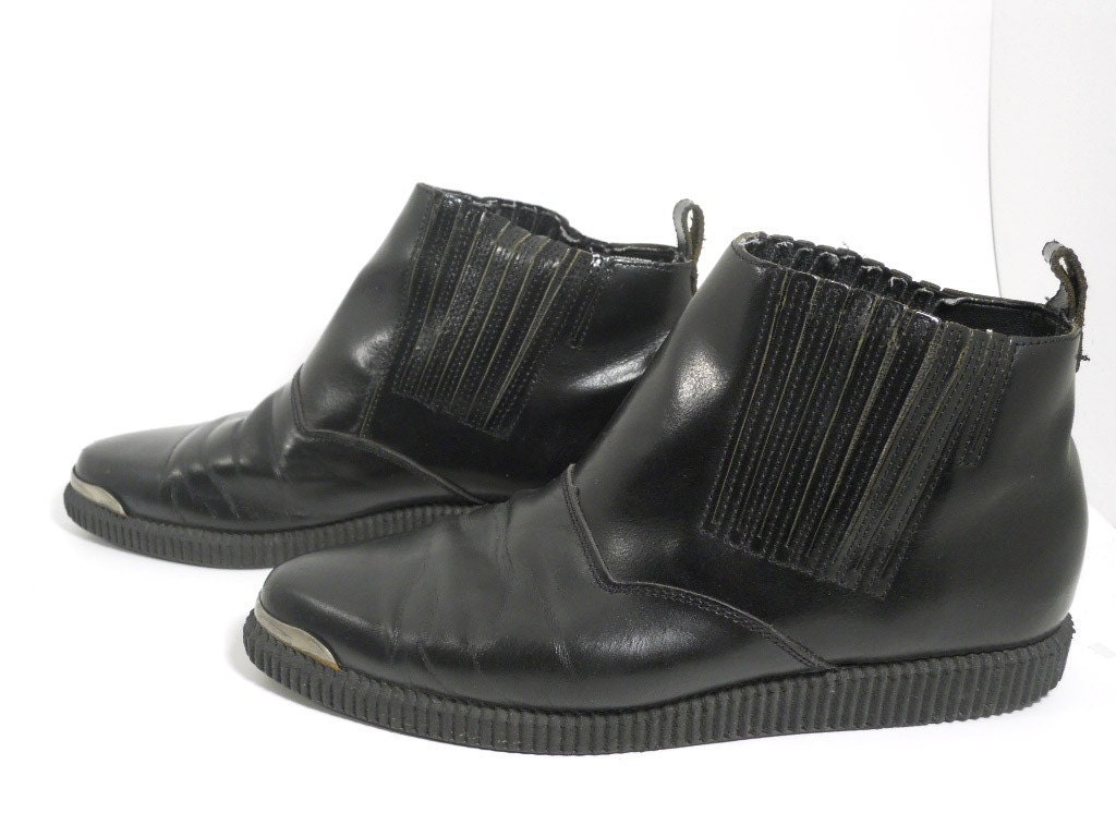 Vintage 1980s High top Mens Creepers Ankle Boots Sz. 9.5 us
