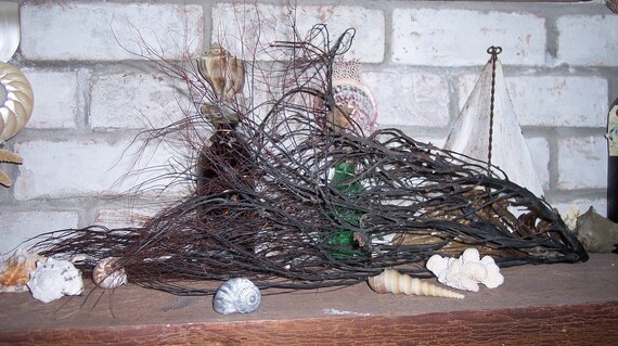 Natural Black Sea Whip/ Fan Coral Branch HUGE for Arts and Crafts, Display