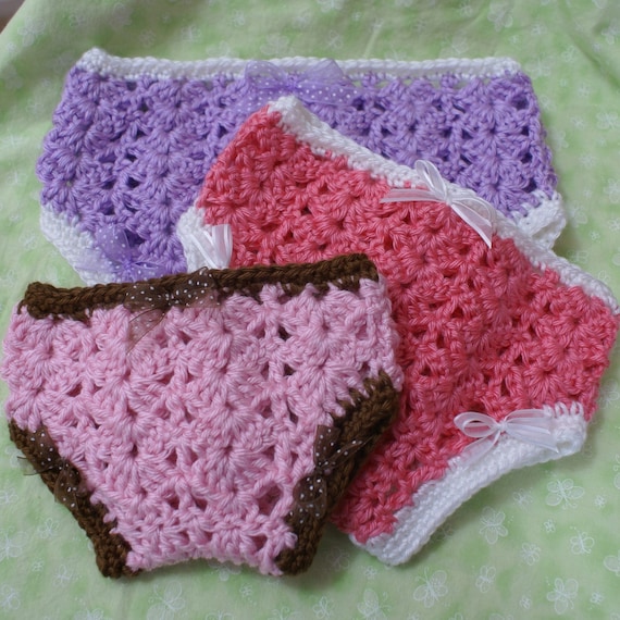 PDF Crochet Pattern for Princess Diaper Cover - sizes 0-3, 3-6, and 6-12 Months