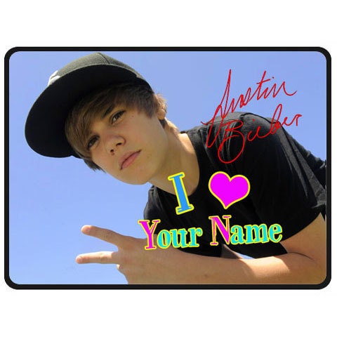 justin bieber lover name. Justin Bieber Preprinted