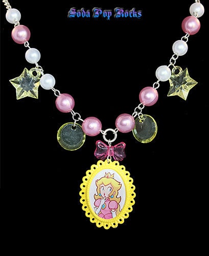 Princess Peach Gaming Chic Necklace