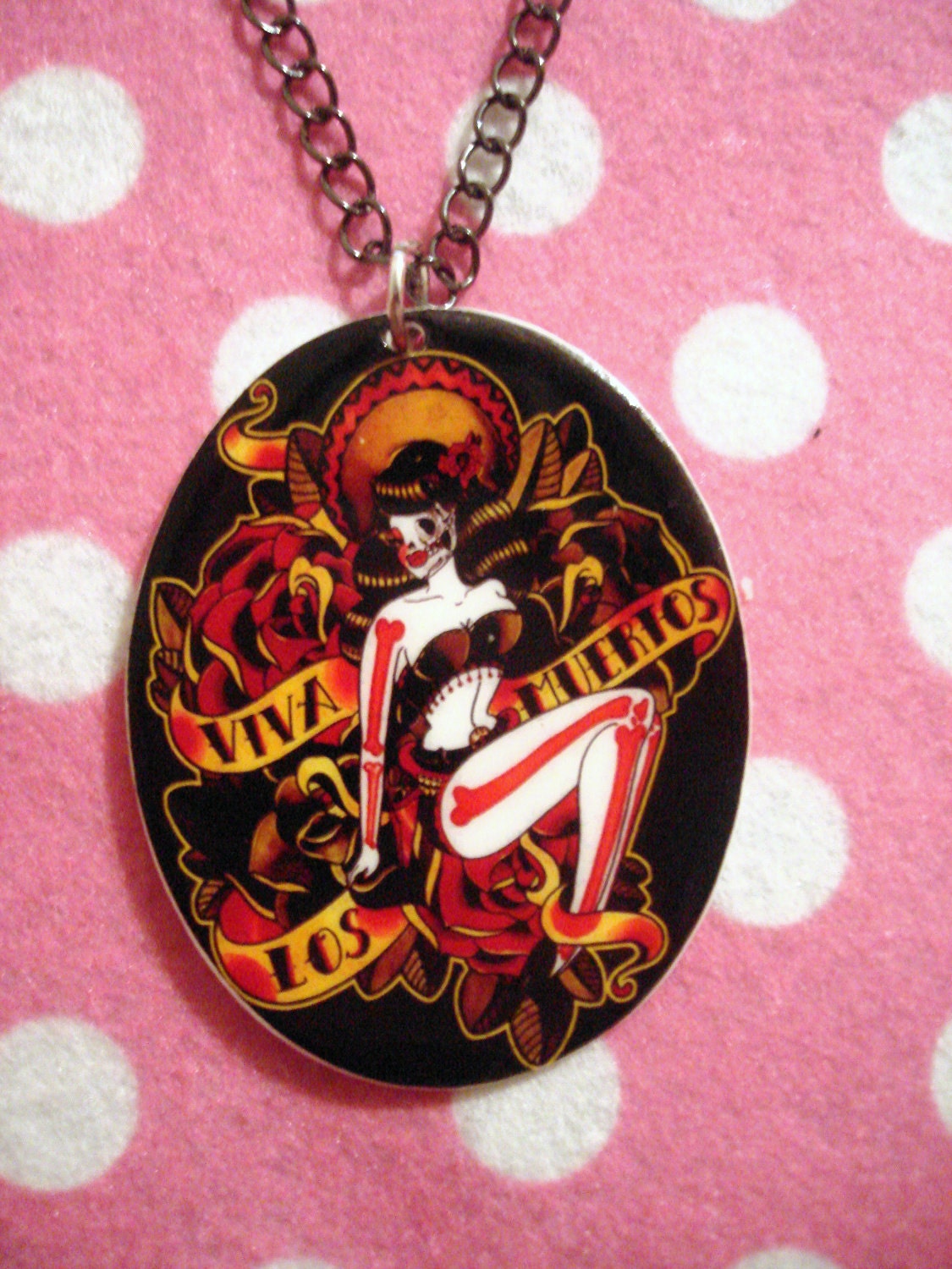 Day of the Dead Pin-up Pendant