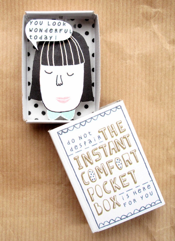 The Instant Comfort Pocket Box - girl with black hair