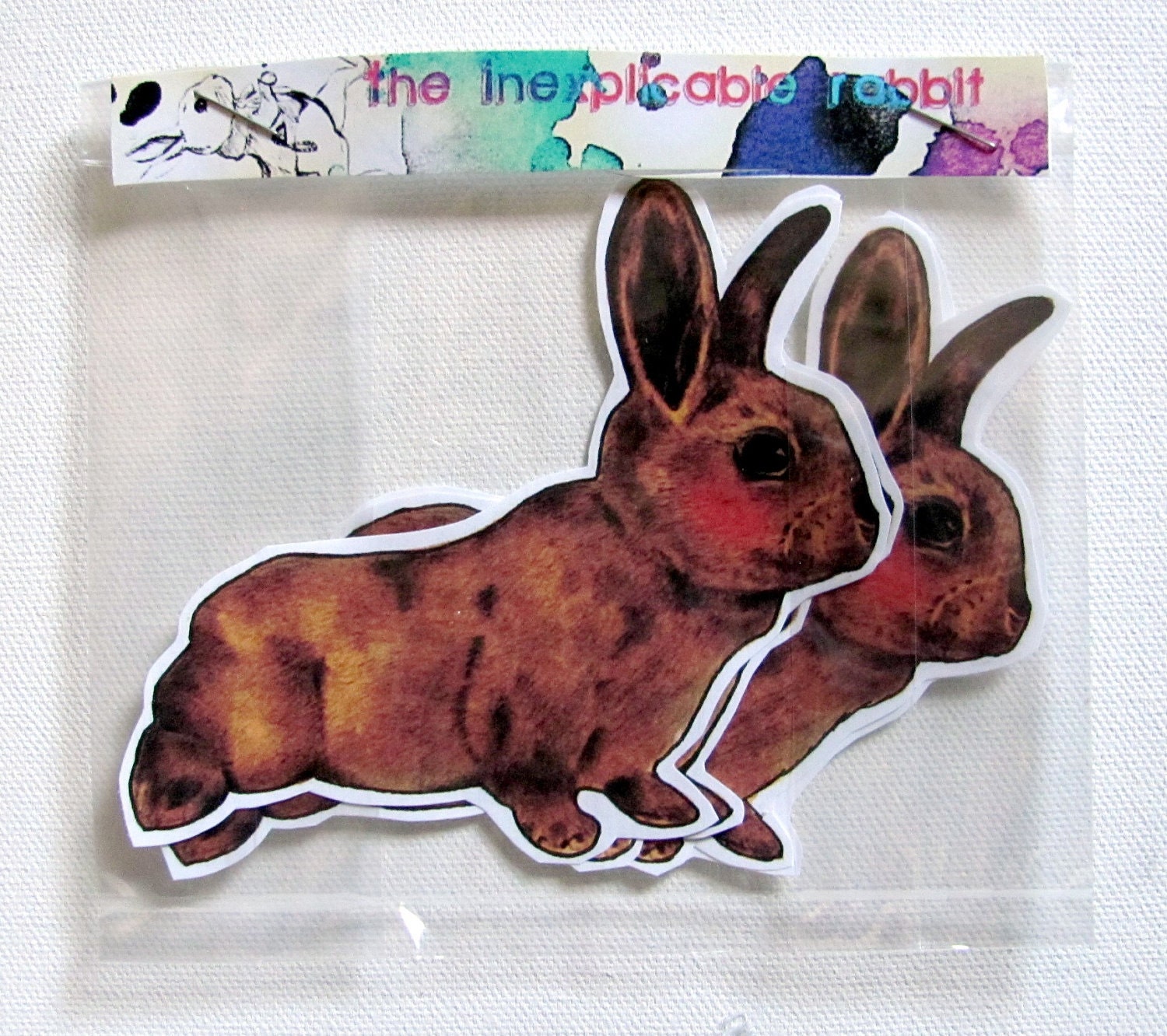 Hand Drawn Rabbit Stickers