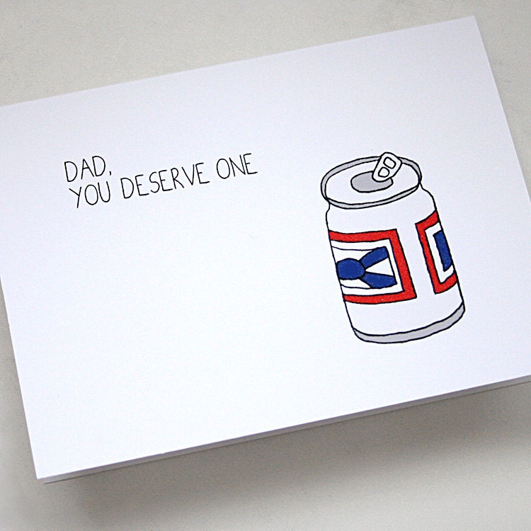 Father's Day Beer - Greeting Card
