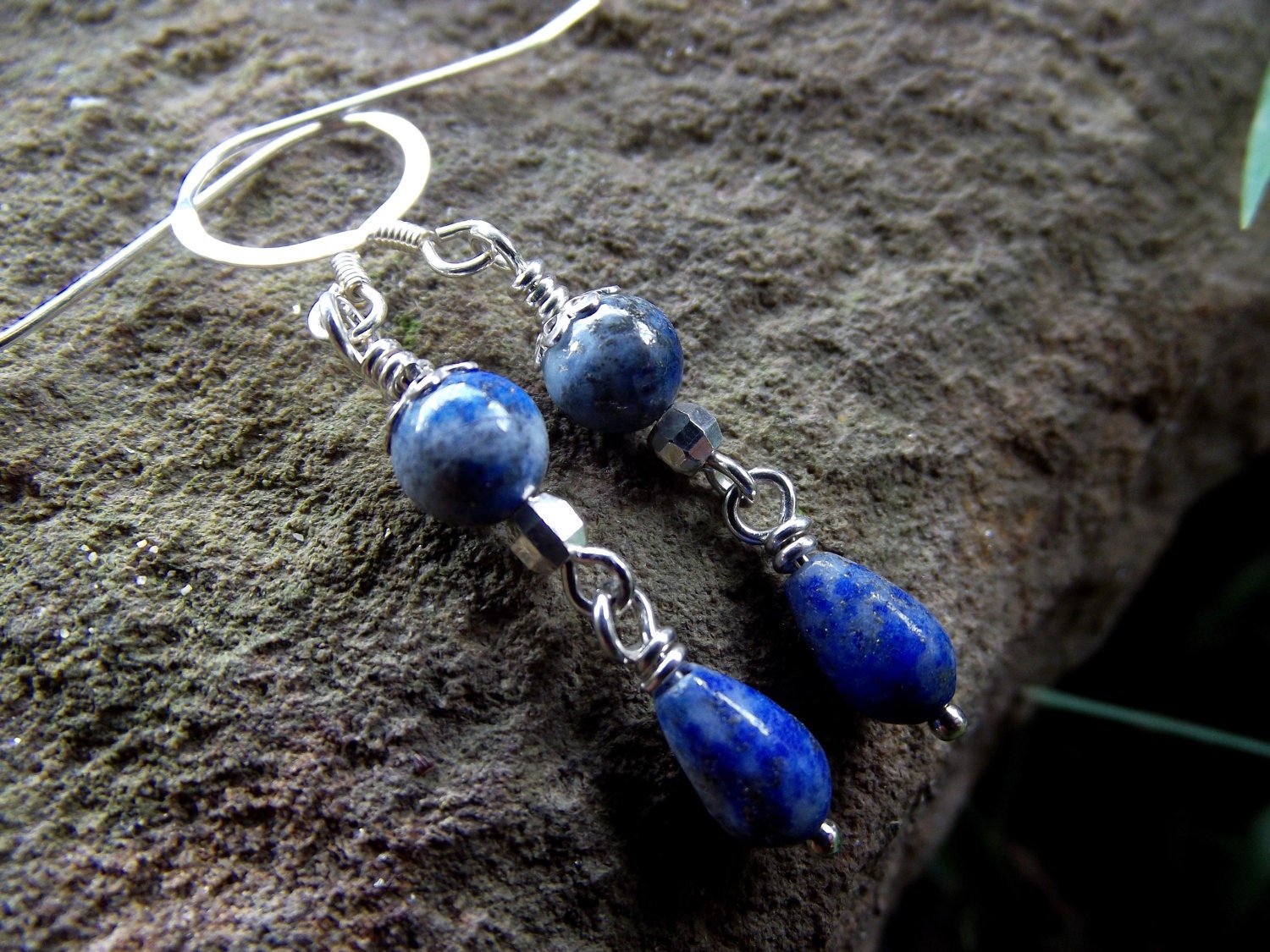 Lapis Lazuli and Sterling silver Earrings