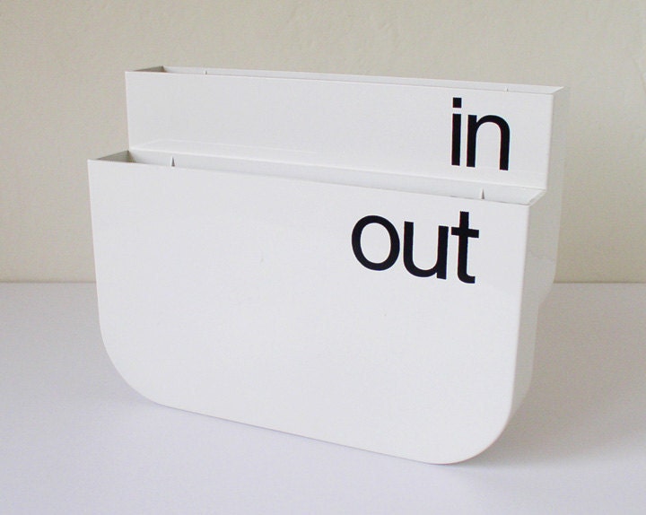 In and out file box, office supplies