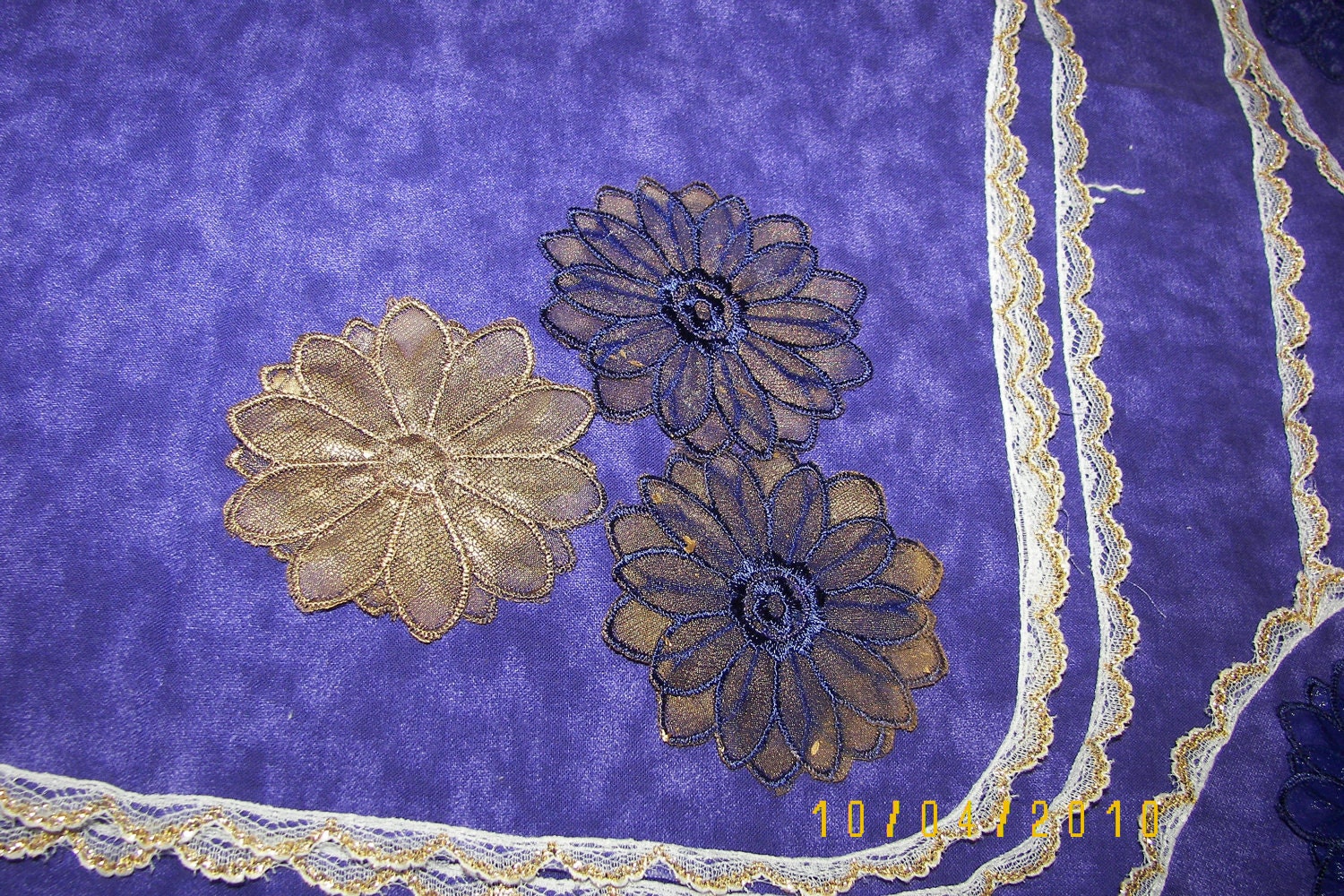 Handmade Purple Scarfs for Home or Events