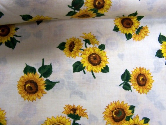 Sunflower Fat Quarters Cotton Fabric