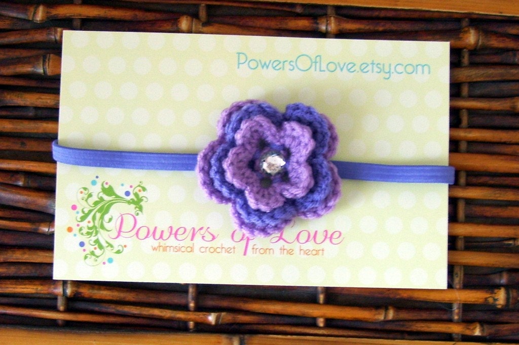 Purple Passion Flower Headband