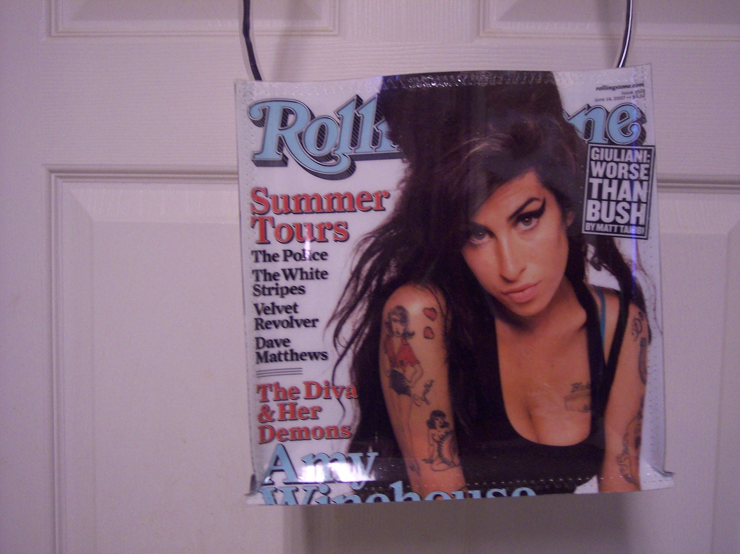 Amy Winehouse magazine purse