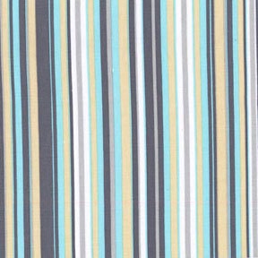 Play Stripe Flannel in Sea For Michael Miller, 1 Yard