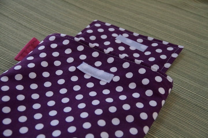 iPad case/sleeve - Purple Polka Dot